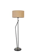 Lumexx ALFA SİYAH LAMBADER SİLİNDİR HASIR RATTAN ABAJURLU - 1
