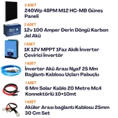 Yapısolar 1 Kw Mppt Solar Güneş Enerjisi Bağ Evi M Paketi - 2
