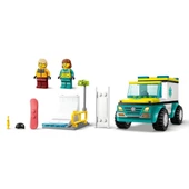 Lego City Acil Ambulansı Ve Snowboardcu 60403 - 4