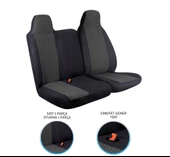 Hyundai H100 2+1 Ön Koltuk Kılıf Seti Siyah - 2