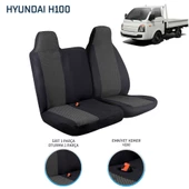Hyundai H100 2+1 Ön Koltuk Kılıf Seti Siyah - 3