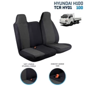Hyundai H100 2+1 Ön Koltuk Kılıf Seti Siyah - 4