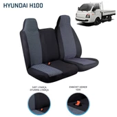 Hyundai H100 2+1 Ön Koltuk Kılıf Seti Füme - 2