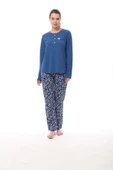 Pijadore 1558 Büyük Beeden Kadın Uzun Kollu Pijama Takım - 2