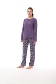 Pijadore 1558 Büyük Beeden Kadın Uzun Kollu Pijama Takım - 6