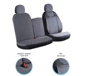 Kia Bongo 2+1 Ön Koltuk Kılıf Seti Füme - 2