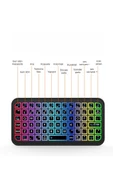 Torima M7 Siyah Kablosuz Rgb Işıklı Bluetooth Mini Klavye - 3