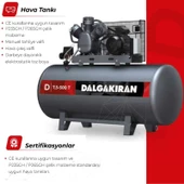Dalgakıran 250 Lt. Kompresör 380V 3Kw/4Hp Tek Kademeli 7 Bar D4-300 - 3