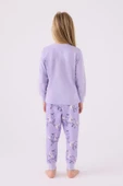 Roly Poly 3477 Princess Kız Çocuk Lila Uzun Kol Pijama Takım - 5