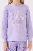 Roly Poly 3477 Princess Kız Çocuk Lila Uzun Kol Pijama Takım - 4