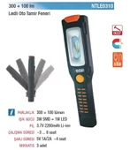 NTLights 300+100 Lümen Şarjlı Mıknatıslı Oto Tamir Feneri Led Lamba NTLE0310 - 2