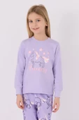Roly Poly 3477 Princess Kız Çocuk Lila Uzun Kol Pijama Takım - 3