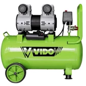 Vido 50 Lt. Sessiz Yağsız Kompresör 220V 2Hp 120L/min 8 Bar WD060215020 - 1