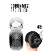 ModaCar Görünmez Saç Filesi 48 ADET SİYAH - 1
