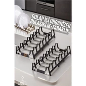 ModaCar 2 li Dolap İçi Tencere Kapak Ve Tabak Düzenleyici Kurutmalık Organizer - 1