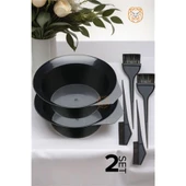ModaCar 2 SET Saç Boyama Tabak Fırça Krepe Tarak Seti - 1