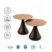 Mushroom Set Sehpa | Mantar Sehpa | Ceviz | Rehome - 7