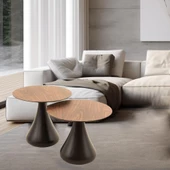 Mushroom Set Sehpa | Mantar Sehpa | Ceviz | Rehome - 2