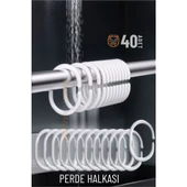 ModaCar Banyo Perde Halkaları 40 ADET - 1