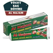 ModaCar Al Najam Kırmızı Vücut Saç Dövme Hint Kınası - 1