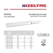 İzeltaş 100 mm Düz Keski Krom Kaplı 5500 23 0100 - 2