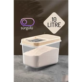 ModaCar Insignia Erzak Bakliyat Saklama Kutusu 10 lt KREM - 1