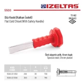 İzeltaş 300 mm Kalkan İzoleli Düz Keski Korumalı Keski 5500 23 1300 - 2