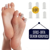 ModaCar 6 ADET Serçe Parmak İçin Silikon Koruyucu - 1
