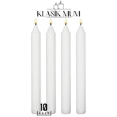 ModaCar 10 Adet Klasik Mum Seti - 1