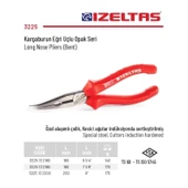 İzeltaş 180 mm Kargaburun Eğri Uçlu Opak Seri 3225 13 2180 - 2