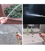 Coofbe 30Metre Ayarlanabilir Yüksek Basınçlı Oto Araç Yıkama Hortum Tabanca Seti Örgü Sulama Hortumu thumbnail 5