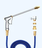 Coofbe 30Metre Ayarlanabilir Yüksek Basınçlı Oto Araç Yıkama Hortum Tabanca Seti Örgü Sulama Hortumu thumbnail 3