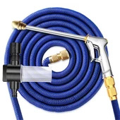 Coofbe 30Metre Ayarlanabilir Yüksek Basınçlı Oto Araç Yıkama Hortum Tabanca Seti Örgü Sulama Hortumu thumbnail 1