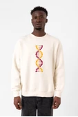 Sarı Kırmızı Dna Ekru Erkek 2ip Sweatshirt - 1