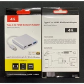 Technow 3'in 1 Type-C to Hdmi 4K USB 3.0 Çevirici Dönüştürücü Adaptör thumbnail 3