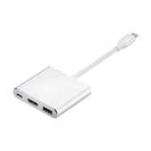 Technow 3'in 1 Type-C to Hdmi 4K USB 3.0 Çevirici Dönüştürücü Adaptör thumbnail 9