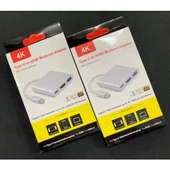 Technow 3'in 1 Type-C to Hdmi 4K USB 3.0 Çevirici Dönüştürücü Adaptör thumbnail 4