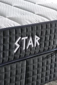 Star Yatak 200x200 cm Çift Kişilik NMS Yaylı Saten Kumaşlı Full Ortopedik Sert Yatak Antrasit Bordür thumbnail 5