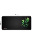 SonicTouch UltraGrand Siyah Neon Yeşili Anka Kuşu Dikişsiz Xxl Gaming Oyuncu Masaüstü Klavye Mouse Pad 40x90Cm - 2