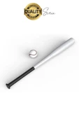 Özel Üretim %100 Metal Alaşım Orijinal 25'' inç 64cm Metal Beyzbol Sopası Mükemmel Kavrayış Kırılmaz - 4