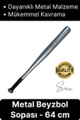 Özel Üretim %100 Metal Alaşım Orijinal 25'' inç 64cm Metal Beyzbol Sopası Mükemmel Kavrayış Kırılmaz - 1