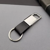 Siyah Gümüş Metal Anahtarlık - 1