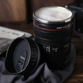 Çelik Objektif Lens Tasarımlı Kupa Bardak - 1