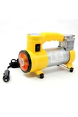 Niken Metal Gövdeli Sarı Işıklı Mini Oto Araç Hava Kompresörü 12v - 1