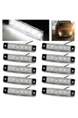 Emr Dorse Parmak Lamba 12 -24 Volt 6 Ledli Beyaz Renk 10 Adet Parmak Led Dorse Kamyon Led Lamba Beyaz - 2