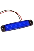 Emr Dorse Parmak Lamba 12 -24 Volt 6 Ledli (MAVİ RENK) 10 Adet Parmak Led Dorse Kamyon Led Lamba - 2