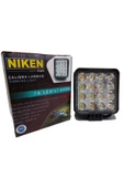 Niken 16 Led Kare Kalın Kasalı Off Road Sis Farı Çalışma Lambası (12V-24V UYUMLU) Yurtpar Otomotiv - 1