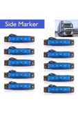 Emr Dorse Parmak Lamba 12 -24 Volt 6 Ledli (MAVİ RENK) 10 Adet Parmak Led Dorse Kamyon Led Lamba - 1