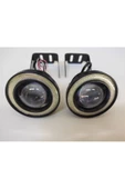 Carub Flaşlı Angel Far 76 Mm Beyaz Sinyalli Led Sis Farı Mercekli - 1