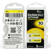 Duracell Activair10 6'lı Kulaklık Pili - 1